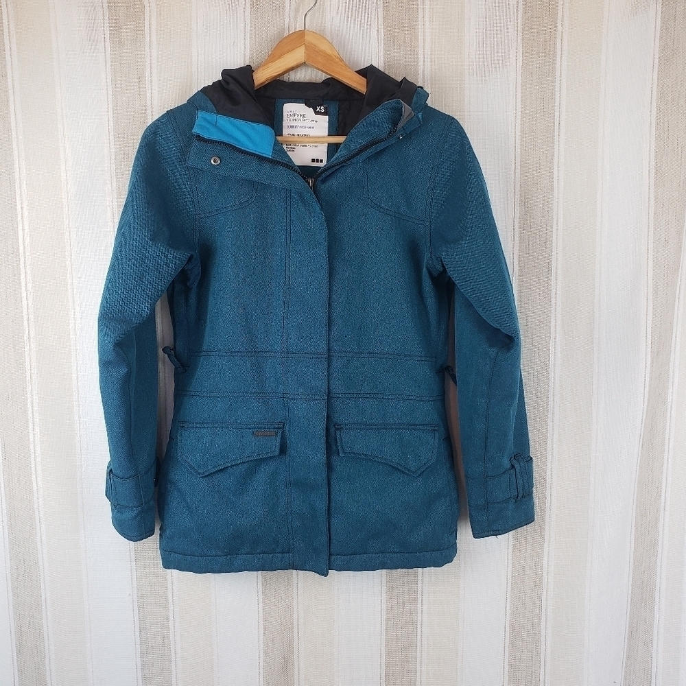 Empyre Technical Collection Ski Jacket Coat Snowboarding Blue Teal Extra Small‎